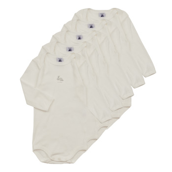 Odjeća Djeca Pidžame i spavaćice Petit Bateau BODY US ML PACK X5 Bijela