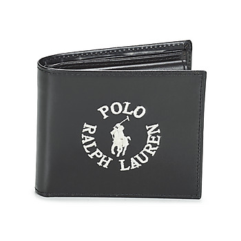 Torbe Novčanici Polo Ralph Lauren BLFLD W/COIN-WALLET-MEDIUM Crna / Crna - višebojna / Pony