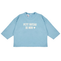 Odjeća Djeca Sportske majice Petit Bateau LUNE Plava