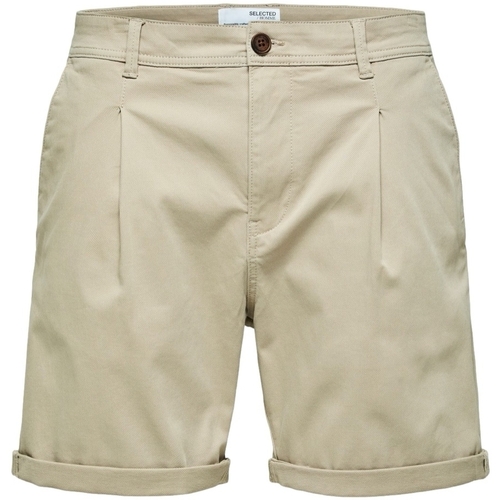 Odjeća Muškarci
 Bermude i kratke hlače Selected Noos Comfort-Gabriel - Pure Cashmere Bež
