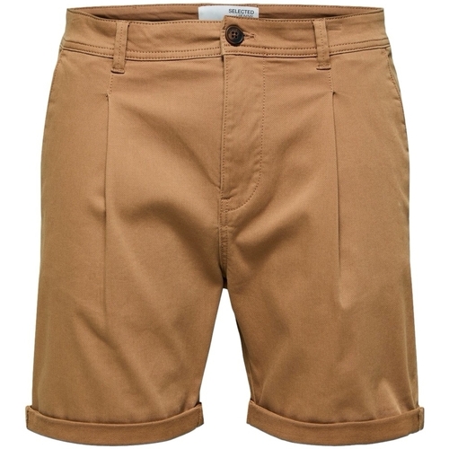 Odjeća Muškarci
 Bermude i kratke hlače Selected Noos Comfort-Gabriel - Toasted Coconut Smeđa