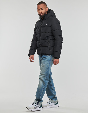 Superdry HOODED SPORTS PUFFR JACKET Crna