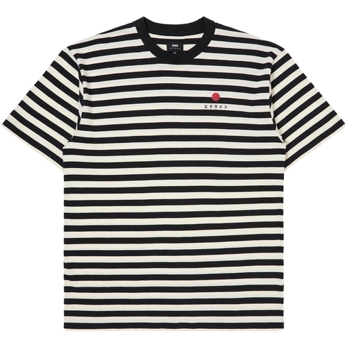 Odjeća Muškarci
 Majice / Polo majice Edwin Basic Stripe T-Shirt - Black/White Višebojna