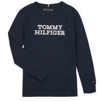 Odjeća Dječak
 Majice dugih rukava Tommy Hilfiger TOMMY HILFIGER LOGO TEE L/S Tamno plava