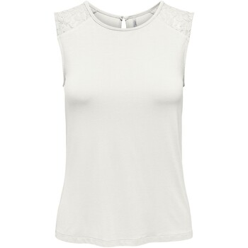 Odjeća Žene
 Majice s naramenicama i majice bez rukava Only CAMISETA MUJER BLANCA  15294985 Bijela