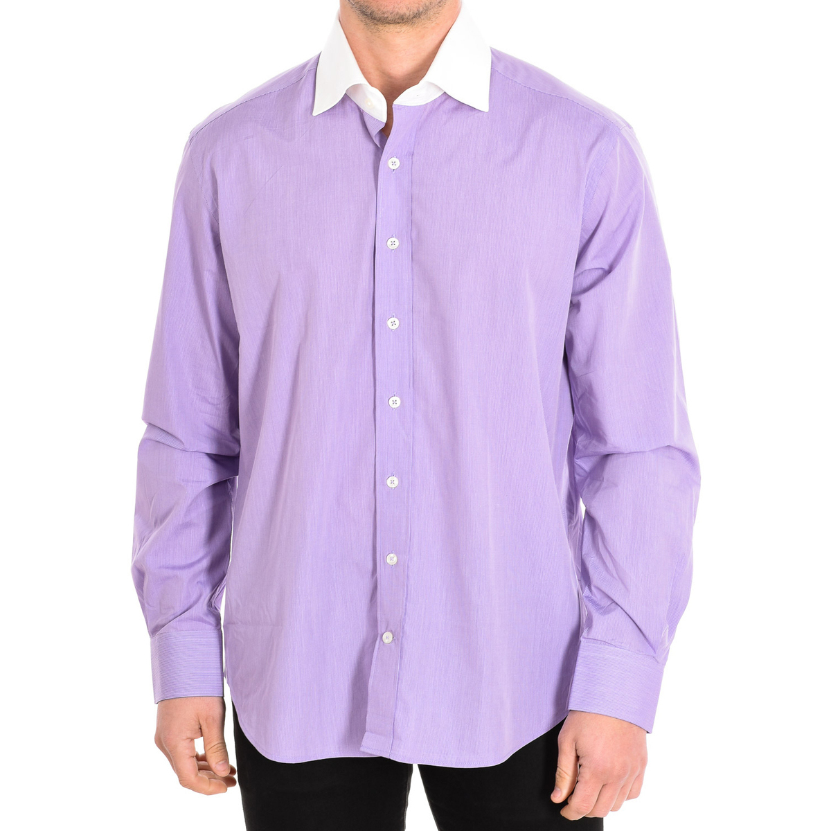 Odjeća Muškarci
 Košulje dugih rukava CafÃ© Coton BOATING1-33LSW Ljubičasta