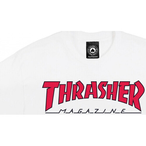 Odjeća Muškarci
 Majice / Polo majice Thrasher T-shirt outlined Bijela