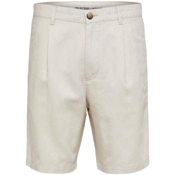 Odjeća Muškarci
 Bermude i kratke hlače Selected Comfort-Jones Linen - Oatmeal Bež