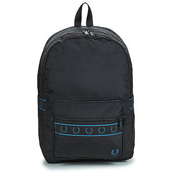 Torbe Ruksaci Fred Perry CONTRAST TAPE BACKPACK Crna