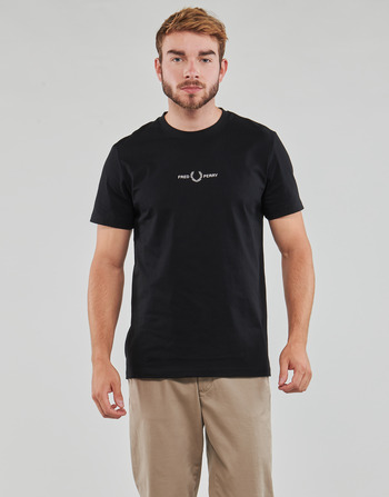 Odjeća Muškarci
 Majice kratkih rukava Fred Perry EMBROIDERED T-SHIRT Crna