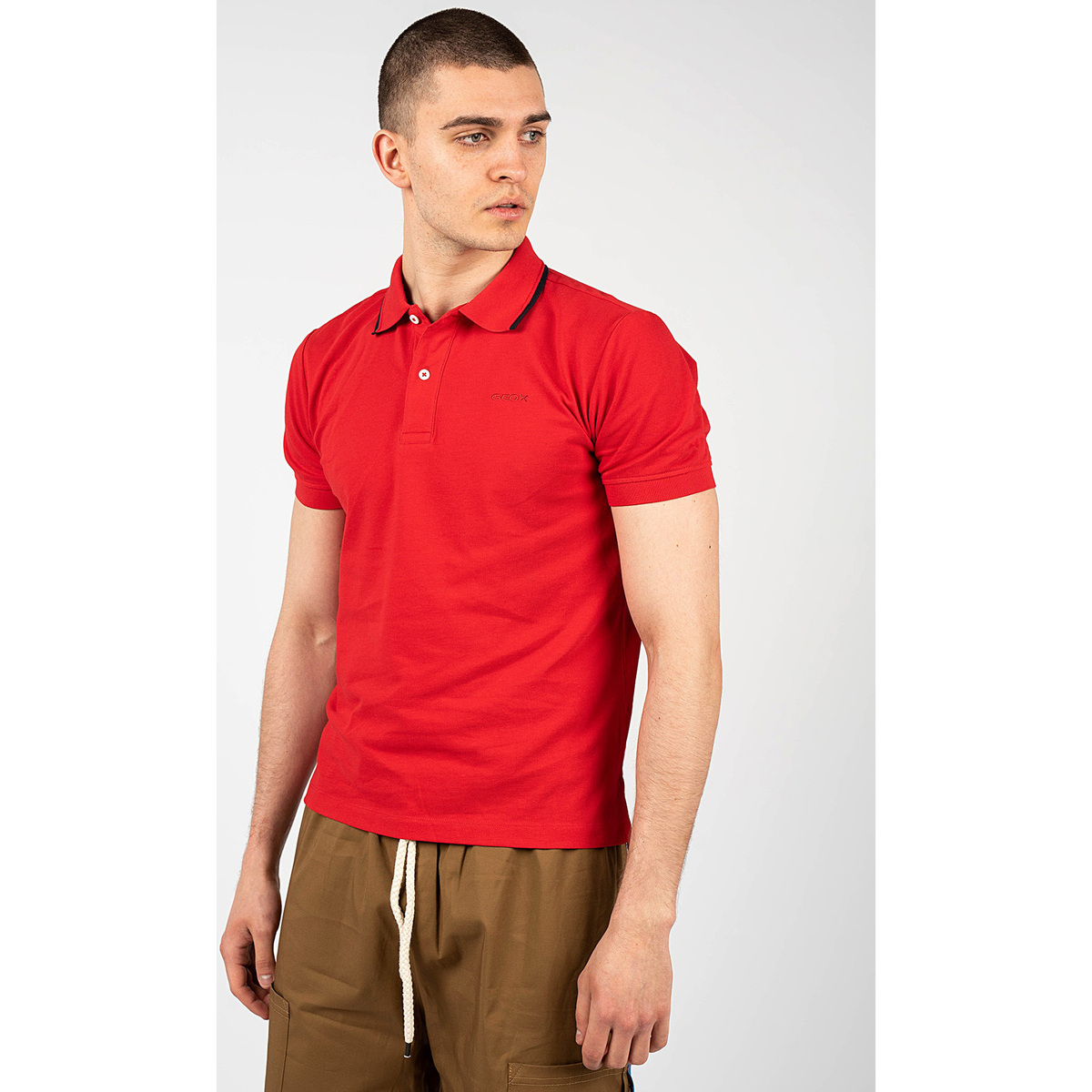 Odjeća Muškarci
 Polo majice kratkih rukava Geox M2510Q T2649 | Sustainable Crvena