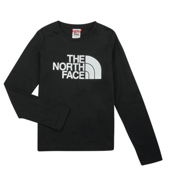 Odjeća Djeca Majice dugih rukava The North Face Teen L/S Easy Tee Crna