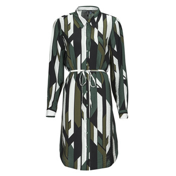 Odjeća Žene
 Kratke haljine Vero Moda VMNUNA JOSIE LS SHORT SHIRT Zelena