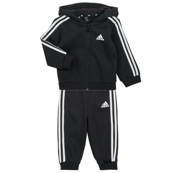 Odjeća Djeca Dječji kompleti Adidas Sportswear 3S FZ FL JOG Crna / Bijela