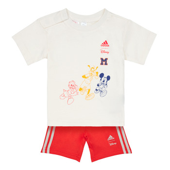 Odjeća Djeca Dječji kompleti Adidas Sportswear DY MM T SUMS Bijela / Crvena