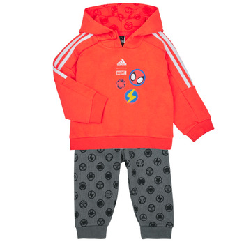 Odjeća Djeca Dječji kompleti Adidas Sportswear DY SM JOG Crvena / Bijela / Siva