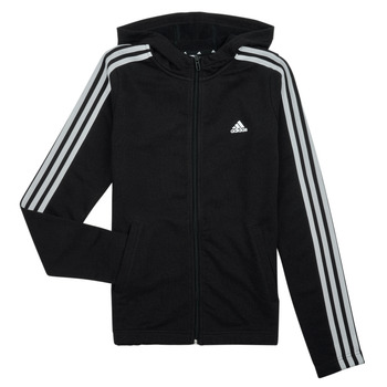 Odjeća Djevojčica Sportske majice Adidas Sportswear 3S FZ HD Crna / Bijela