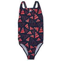 Odjeća Djevojčica Jednodijelni kupaći kostimi adidas Performance AOP BARS SUIT G Crvena