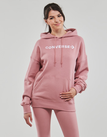 Odjeća Žene
 Sportske majice Converse EMBROIDERED WORDMARK FLEECE HOODIE Ružičasta