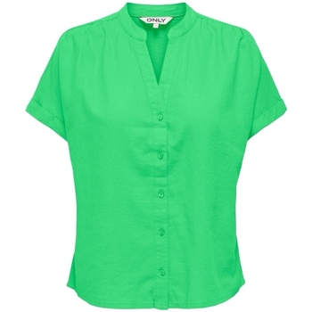 Odjeća Žene
 Topovi i bluze Only Nilla-Caro Shirt S/S - Summer Green Zelena