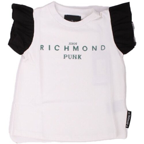 Odjeća Djevojčica Majice kratkih rukava John Richmond RGP23070TS Bijela