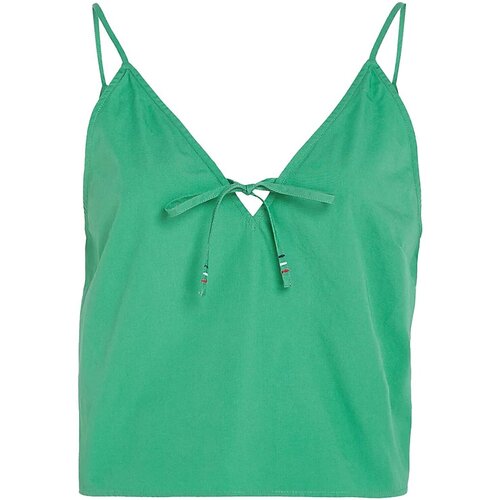 Odjeća Žene
 Majice s naramenicama i majice bez rukava Tommy Jeans DW0DW15200 Zelena