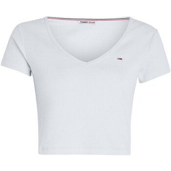 Odjeća Žene
 Majice / Polo majice Tommy Jeans DW0DW14877 Bijela