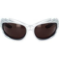 Satovi & nakit Sunčane naočale Balenciaga Occhiali da Sole  Spike Rectangle BB0255S 003 Srebrna