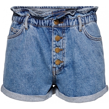 Odjeća Žene
 Bermude i kratke hlače Only Shorts Cuba Paperbag - Medium Blue Denim Plava