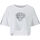 Odjeća Žene
 Majice / Polo majice Ed Hardy Tiger glow crop top white Bijela