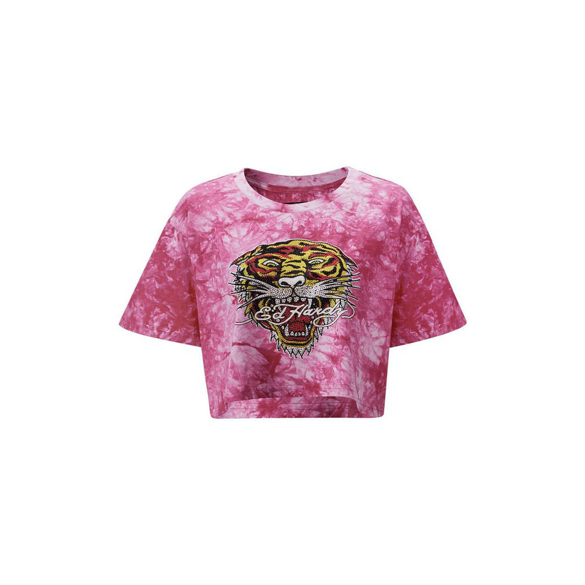 Odjeća Žene
 Majice / Polo majice Ed Hardy Los tigre grop top hot pink Ružičasta