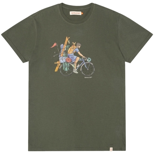 Odjeća Muškarci
 Majice / Polo majice Revolution Regular T-Shirt 1333 CYC - Army Zelena