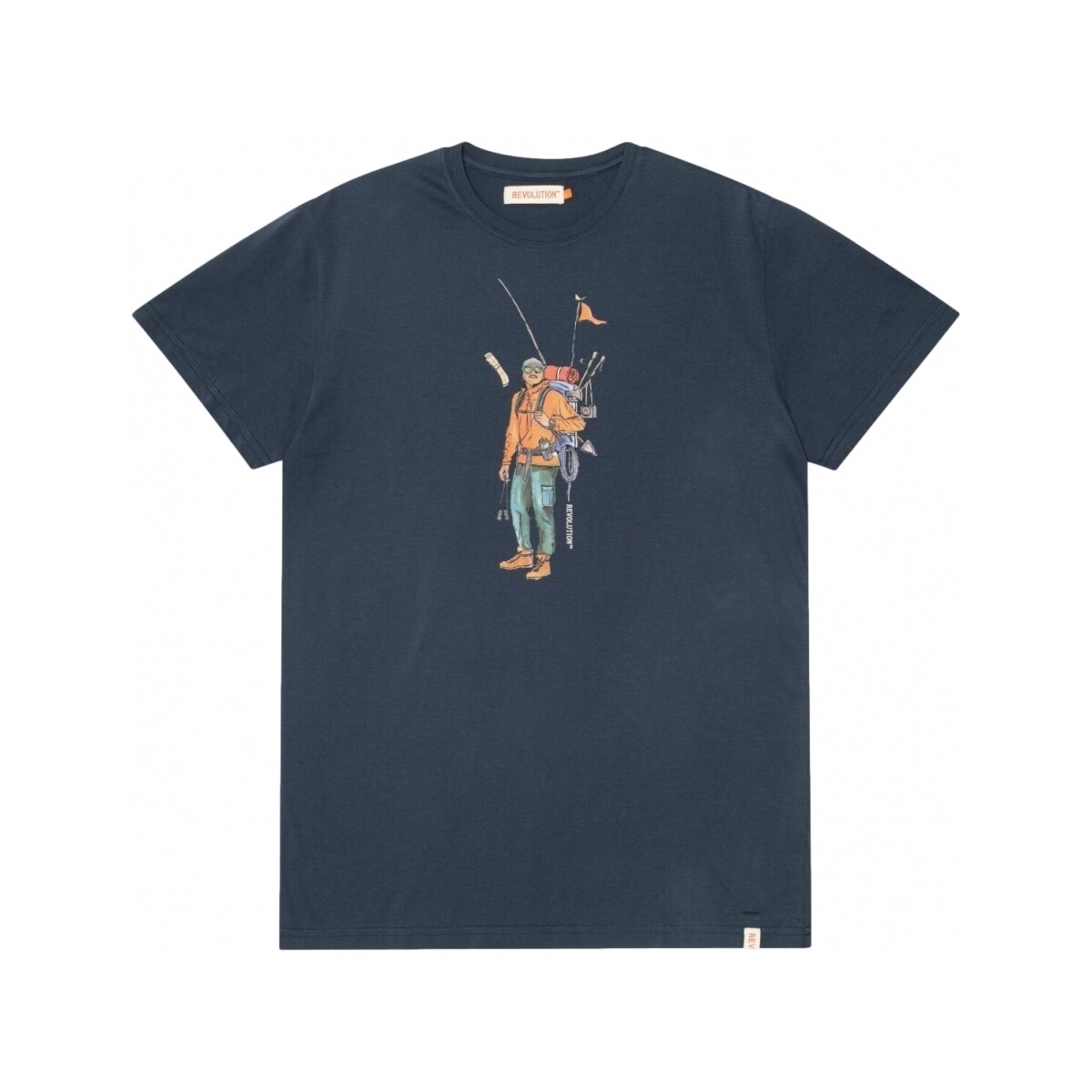 Odjeća Muškarci
 Majice / Polo majice Rvlt Revolution Regular T-Shirt 1333 HIK - Navy Plava