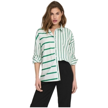 Odjeća Žene
 Topovi i bluze Only Shirt Nina Lora L/S - Creme/Amazon Zelena