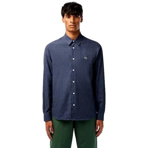Odjeća Muškarci
 Košulje dugih rukava Lacoste CAMISA HOMBRE   SLIM FIT CH2573 Plava