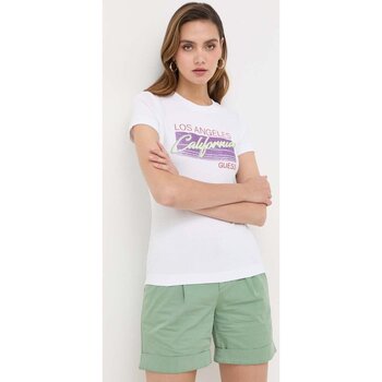 Odjeća Žene
 Majice / Polo majice Guess W3YI33 J1314 Bijela
