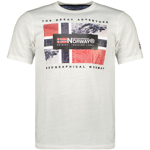 Odjeća Muškarci
 Majice kratkih rukava Geographical Norway SW1240HGN-WHITE Bijela
