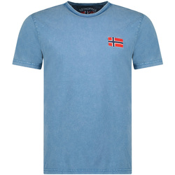 Odjeća Muškarci
 Majice kratkih rukava Geographical Norway SW1269HGNO-BLUE Plava