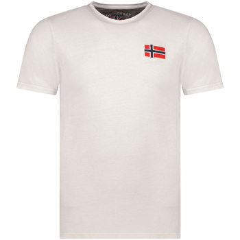 Odjeća Muškarci
 Majice kratkih rukava Geographical Norway SW1269HGNO-LIGHT GREY Siva