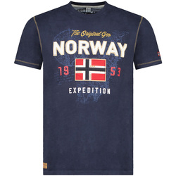 Odjeća Muškarci
 Majice kratkih rukava Geographical Norway SW1304HGNO-NAVY Plava