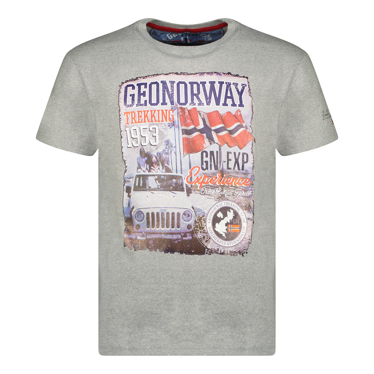 Odjeća Muškarci
 Majice kratkih rukava Geo Norway SW1959HGNO-BLENDED GREY Siva