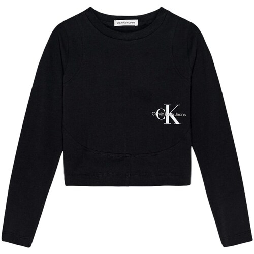 Odjeća Djevojčica Majice kratkih rukava Calvin Klein Jeans IG0IG02104 Crna