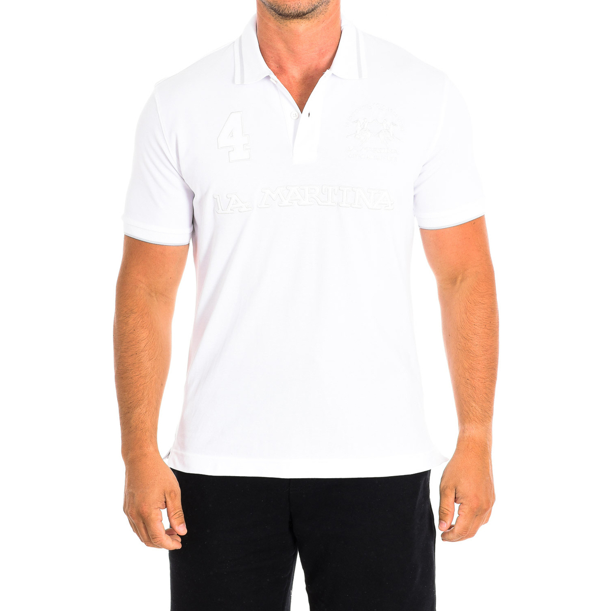 Odjeća Muškarci
 Polo majice kratkih rukava La Martina RMP306-PK001-00001 Bijela