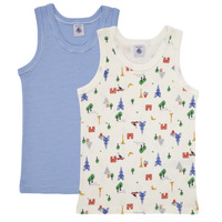 Odjeća Dječak
 Majice s naramenicama i majice bez rukava Petit Bateau A0AB4 X2 Plava / Višebojna