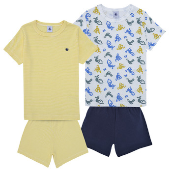 Odjeća Djeca Pidžame i spavaćice Petit Bateau A0ABD X2 Plava / žuta
