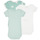 Odjeća Djeca Pidžame i spavaćice Petit Bateau LOVING X3 Bijela / Zelena