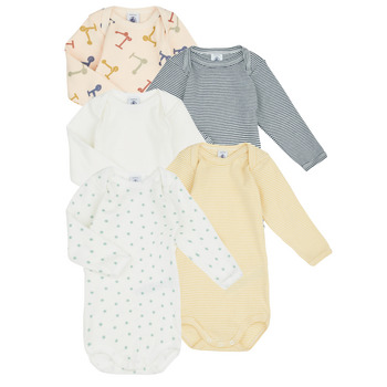 Odjeća Djeca Pidžame i spavaćice Petit Bateau BODY US ML TROTINETTE X5 Višebojna