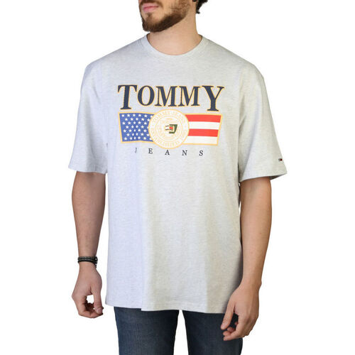 Odjeća Muškarci
 Majice kratkih rukava Tommy Hilfiger - dm0dm15660 Siva