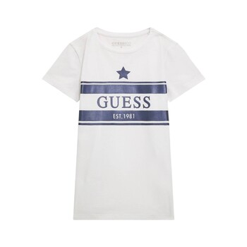 Odjeća Djevojčica Majice kratkih rukava Guess J4RI15 Bijela