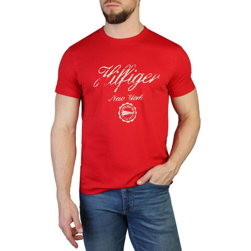 Odjeća Muškarci
 Majice kratkih rukava Tommy Hilfiger - mw0mw30040 Crvena